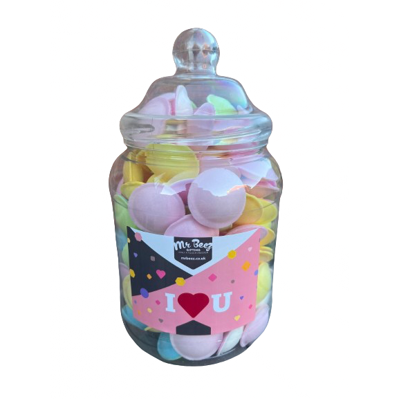 I Love You Gift Flying Saucers 200gm Novelty Jar Sweet Tub 