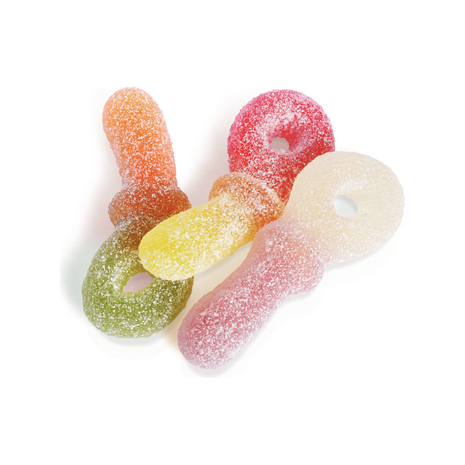 Candy King Fizzy Dummies 120gm Tubs x 10 chockablocked