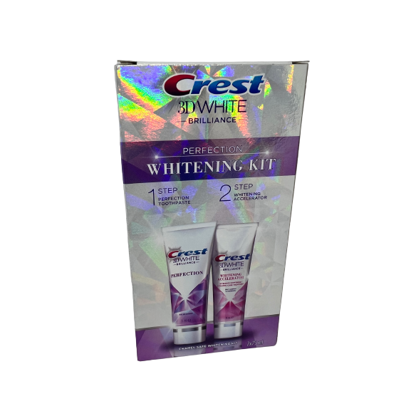 Crest 3D White Brillance 2 Step Toothpaste Kit chockablocked