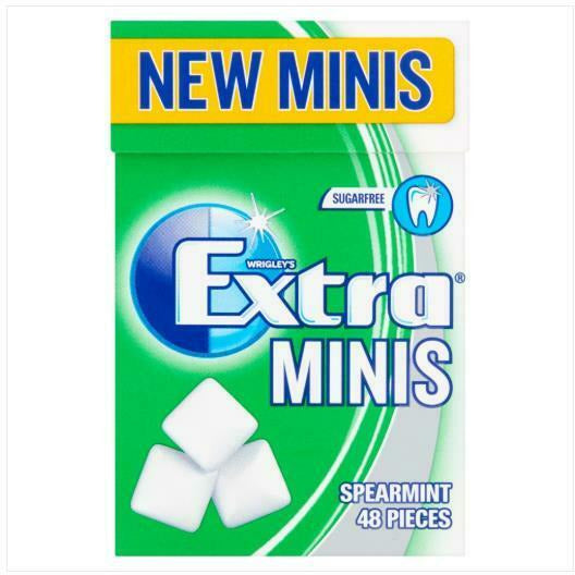 Wrigley's Extra Minis Spearmint Sugar Free Gum 16 x 48 pieces BB 25/03/20