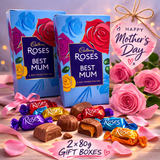 Cadbury Roses Personalised Best Mum Gift Box 80g x 2 Mothers Day Birthday Gift