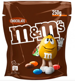 M&M's Chocolate 250g Large Bags x 6 SEE DATES