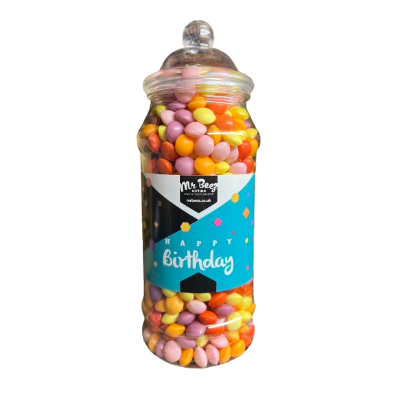 Skittles Sweets Dessert Happy Birthday 900gm Novelty Sweet Jar