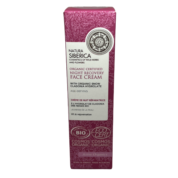 Natura Siberica Face Cream Organic Certified Age-Defying, Night Recovery 50ml 