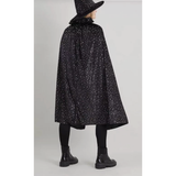 Halloween Witch Cape & Hat Fancy Dress Costume. One size