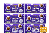 Cadbury Dairy Milk Mini Snow Balls Chocolate Bar 110g x 6