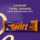 Cadbury Twirl Orange Chocolate Bars 43g x 48 Full Case Orange Milk Chocolate
