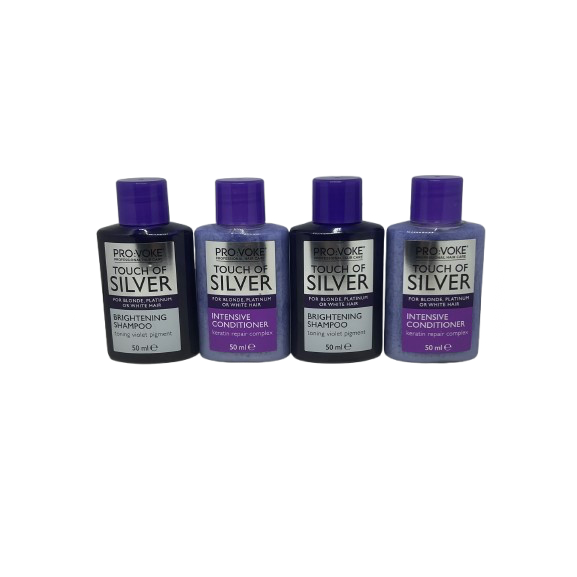 pro:voke Touch Of Silver 50ml 2 x shampoo 2 x conditioner ideal for travel