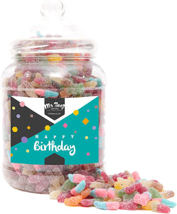 Happy Birthday Fizzy Mix Sweet Gift Jar 1700gms