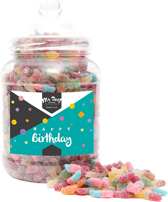 Happy Birthday Fizzy Mix Sweet Gift Jar 1700gms