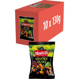 Maynards Bassetts Spooky Gums 130g Full Case of 10 Bags Chewy Sweets