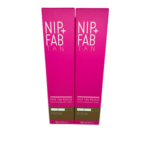 Nip+Fab Faux Tan Mousse, Cocoa, 150 ml x 2