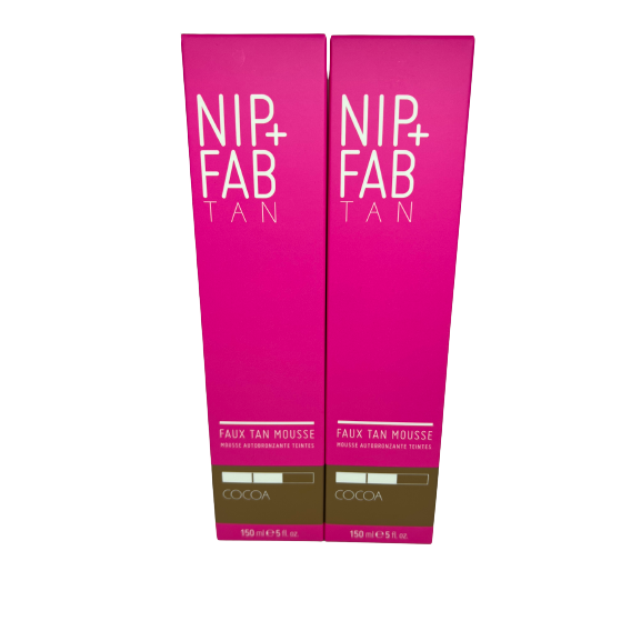 Nip+Fab Faux Tan Mousse, Cocoa, 150 ml x 2