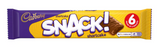 Cadbury Snack Shortcake Chocolate Biscuits 6 Pack 120g x 4 Multipack