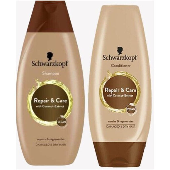 Schwarzkopf Repair & Care Shampoo & Conditioner Set Vegan