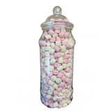 Mini Pink and White Vanilla Vegan Mallows Christmas Treats 350gm Novelty Jars