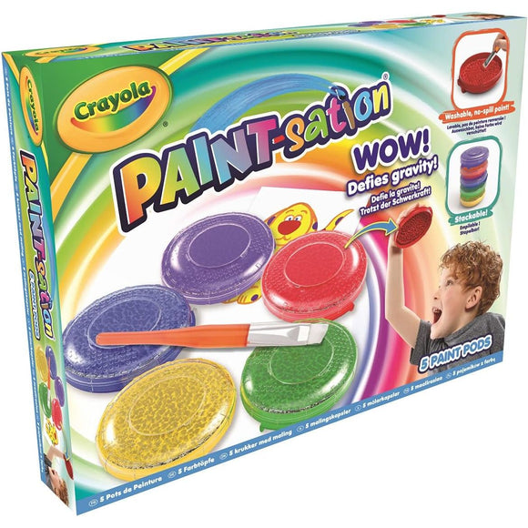 Crayola Paint-Sation No-Spill Painting Kit  5 Paint Pods