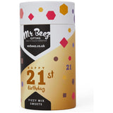 21st Birthday Fizzy Mix Sweets Premium Birthday Gifts 500g Tubes Vegan & Vegetarian-Friendly