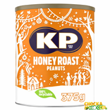 KP Honey Roast Peanuts 375g x 2 Twin Pack Crunchy Roasted Nuts