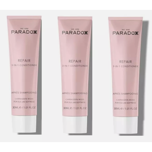 3 x PARADOX REPAIR 3 IN 1 HAIR CONDITIONER & STYLING BALM WET OR DRY HAIR 30ml