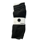 John Lewis Mens Ankle Socks Black 9-11 Organic Cotton