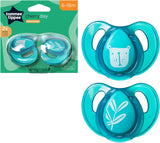4x Tommee Tippee Cherry Natural Latex Soothers 6-18 Months 2 Steriliser Pods