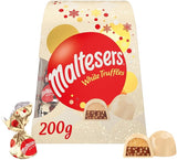 Maltesers White Chocolate Truffles Gift Box 200g x 2 Twin Pack Chocolate Gift