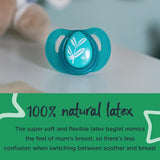 4x Tommee Tippee Cherry Natural Latex Soothers 6-18 Months 2 Steriliser Pods
