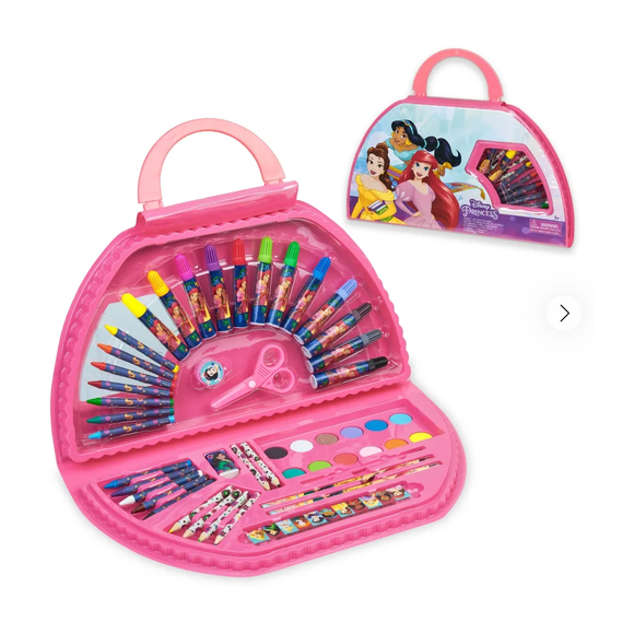 Disney Princess Halfmoon 50 Piece Colouring Stationery Set