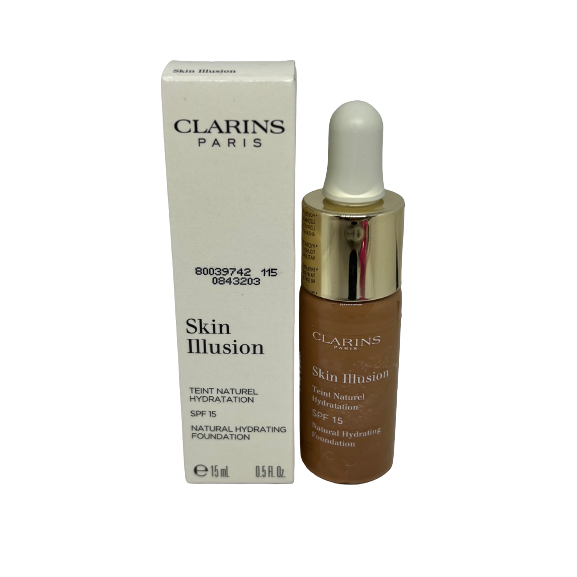 Clarins Skin Illusion Natural Hydrating 115 Cognac Foundation 15ml
