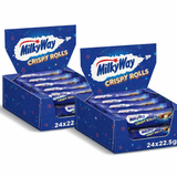 Milky Way Crispy Rolls 24 x 22.5g Full Box x 2 Chocolate Wafer Rolls DATED 21.01.2026