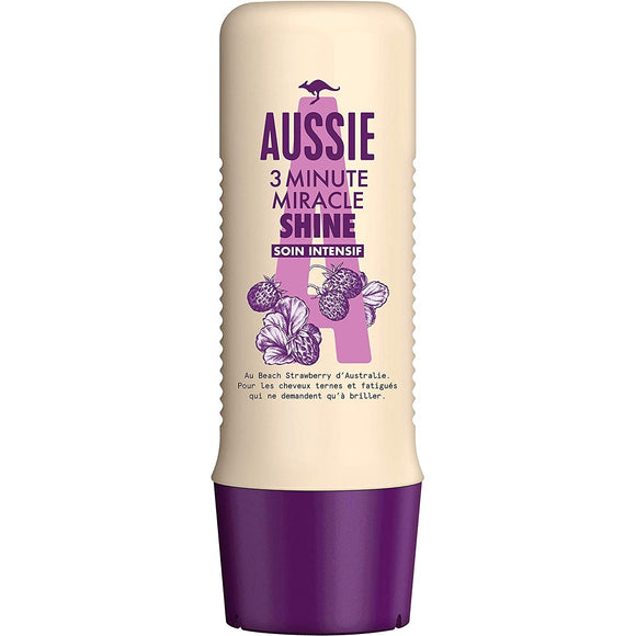 Aussie 3 Minute Miracle Shine Conditioner Soin Intensif Strawberry 250ml 