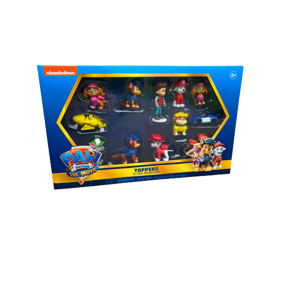 Paw Patrol Toppers 12 Pack Deluxe Box The Movie Nicklodeon 
