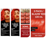 Clairol Colour Gloss Up Blazin Red 130ml x 3 Instant Expressive Hair Colour