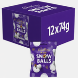 Cadbury Dairy Milk Mini Snow Balls x 12 (74g each)