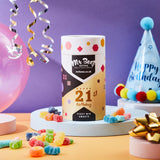 21st Birthday Fizzy Mix Sweets Premium Birthday Gifts 500g Tubes Vegan & Vegetarian-Friendly