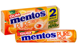 12x Mentos Pure Fresh Tropical Sugar Free Gum 2 Pack Rolls Full Retail Box