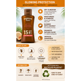 2x Hawaiian Tropic Glowing Protection Dry Oil SPF 15 100ml Tanning Oil