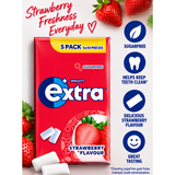 4x Wrigley's Extra Strawberry Sugarfree Gum 5x10 Pieces 200 Pieces Total