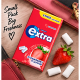 4x Wrigley's Extra Strawberry Sugarfree Gum 5x10 Pieces 200 Pieces Total