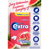 4x Wrigley's Extra Watermelon Sugarfree Gum 5x10 Pieces 200 Pieces Total