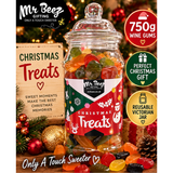 Mr Beez Christmas Treats Wine Gums 750g Victorian Sweet Jar Xmas Gift