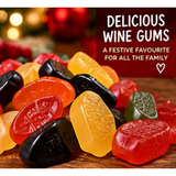 Mr Beez Christmas Treats Wine Gums 750g Victorian Sweet Jar Xmas Gift