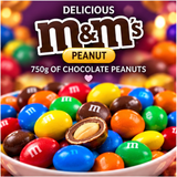 M&Ms Chocolate Peanuts Worlds Best Mum Novelty Jar Medium 750gm