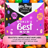 M&Ms Chocolate Peanuts Worlds Best Mum Novelty Jar Medium 750gm