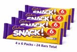 Cadbury Snack Shortcake Chocolate Biscuits 6 Pack 120g x 4 Multipack