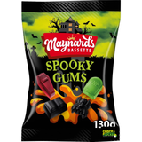 Maynards Bassetts Spooky Gums 130g Full Case of 10 Bags Chewy Sweets