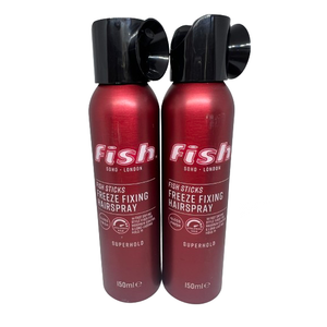 fish superhold fixing hairspray fish sticks freeze x 2 150ml