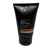 no7 energising hair & body wash sensitive 50ml travel size x 6