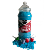 Blue Sherbet Christmas Treats + 4 Tongue Painter Lollies 750gm Novelty Jars